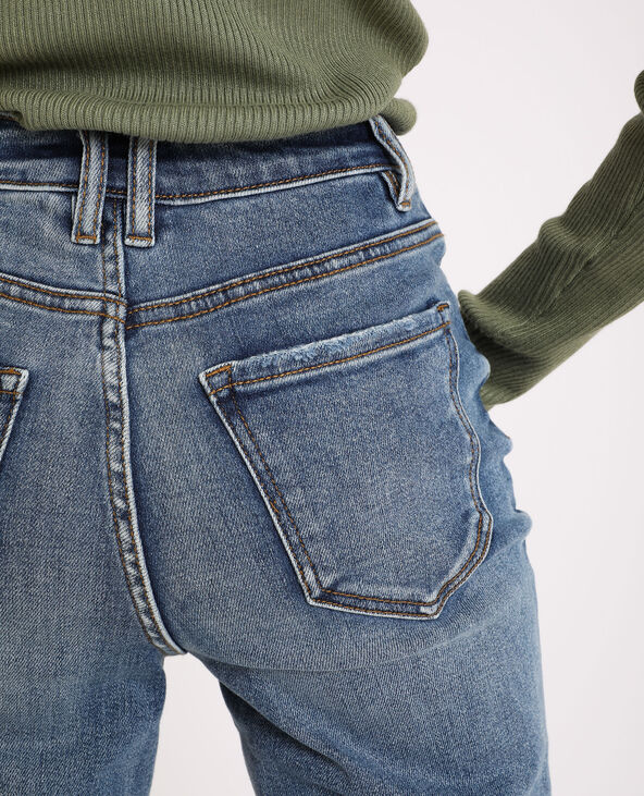 Jean straight high waist bleu - Pimkie