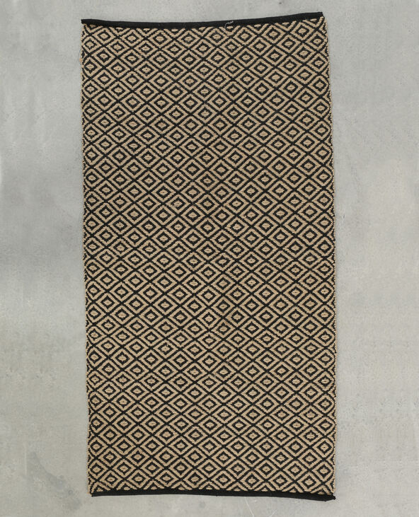 Tapis en jute noir - Pimkie
