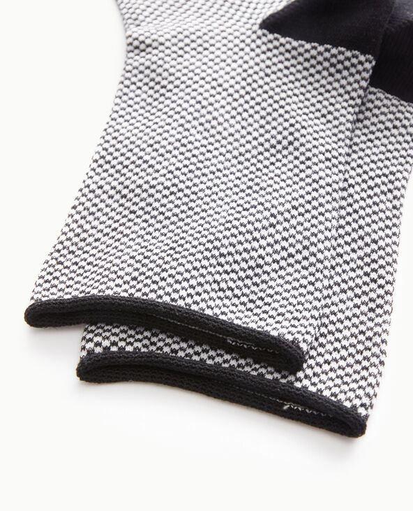 Paire de chaussettes mini-damiers noir - Pimkie