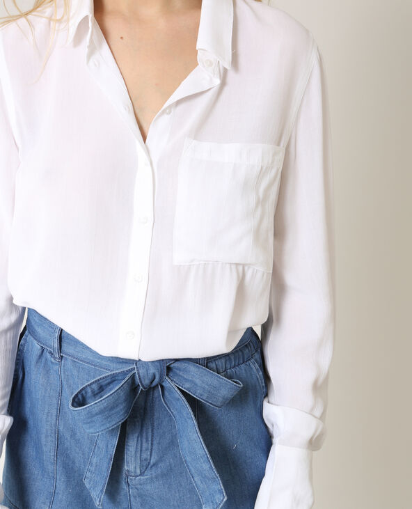 Chemise basique blanc - Pimkie