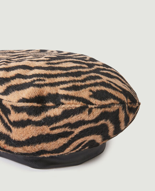 Béret motif léopard marron - Pimkie