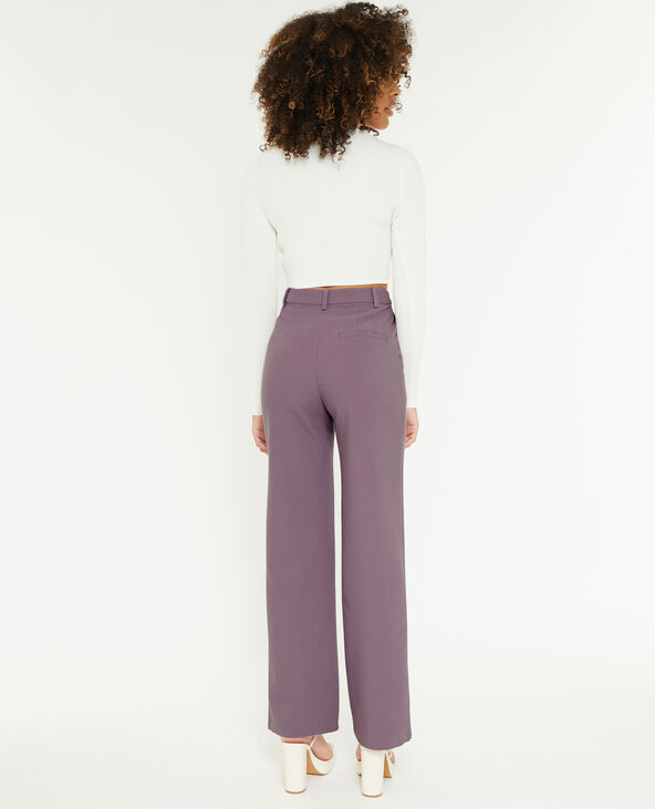 Pantalon droit city lilas - Pimkie