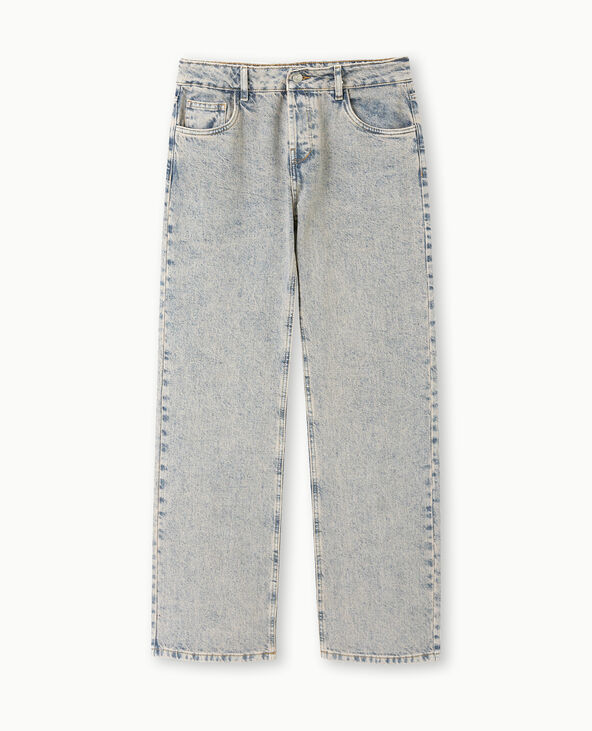 Jean wide taille basse effet délavé rose clair - Pimkie