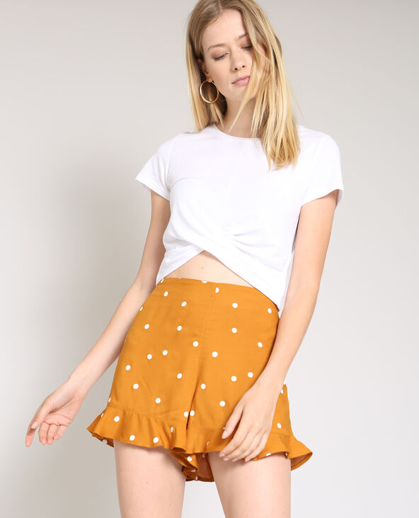 Crop top twisté blanc - Pimkie