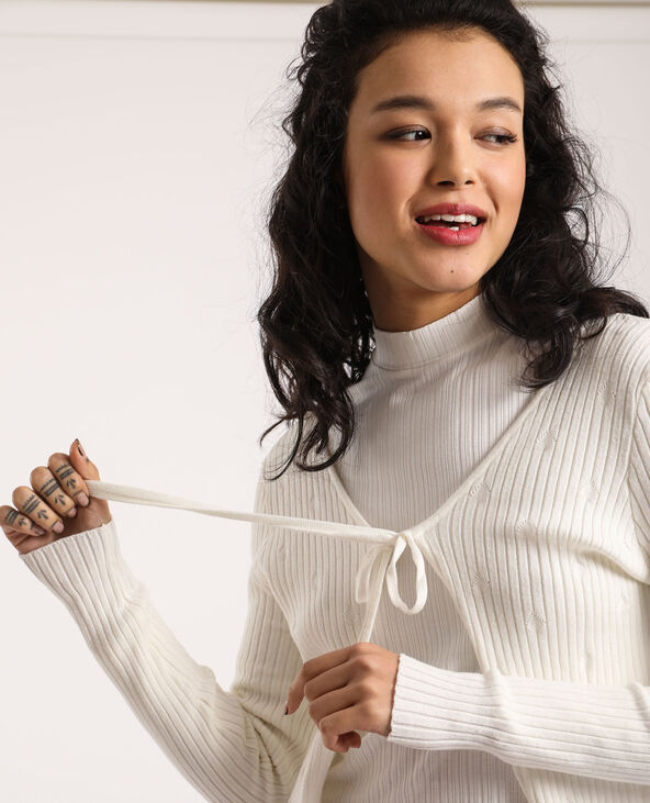 Gilet court blanc - Pimkie
