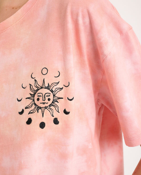 T-shirt tie & dye rose - Pimkie