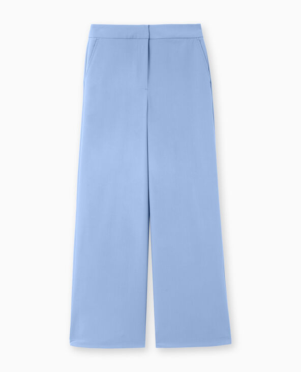 Pantalon large et droit taille regular bleu - Pimkie