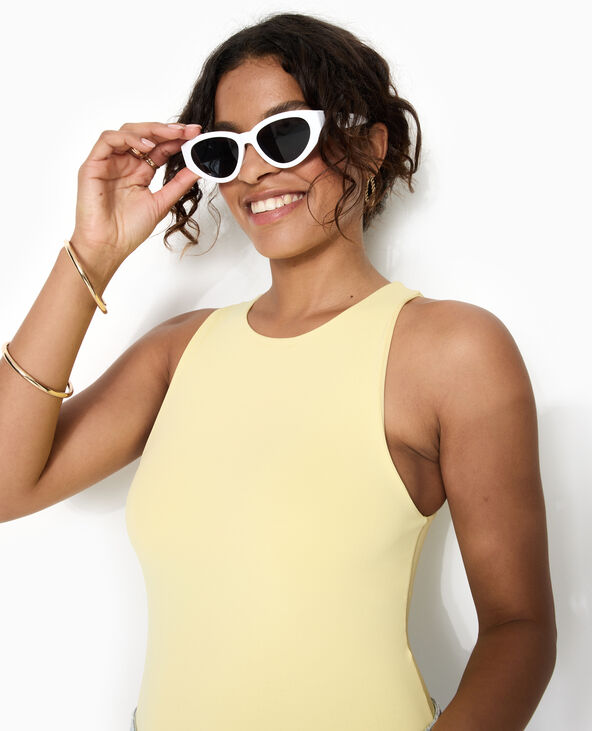 Body sans manches Jaune pâle - Pimkie