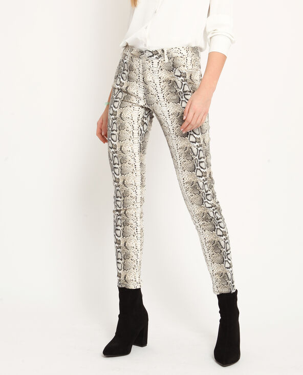 Pantalon python rose clair - Pimkie