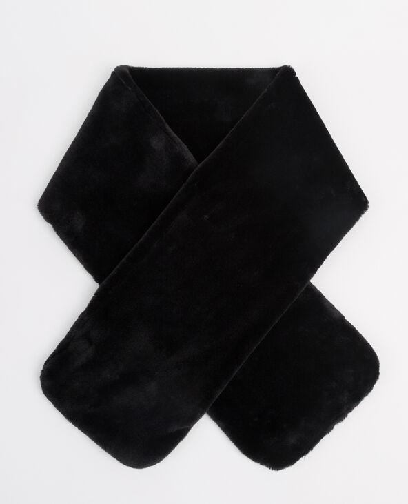 Echarpe fausse fourrure noir - Pimkie