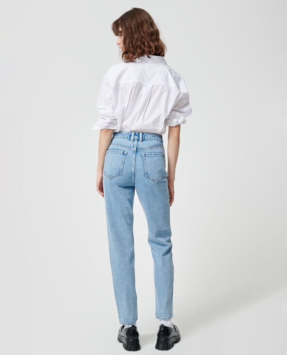 Jean mom taille haute bleu - Pimkie