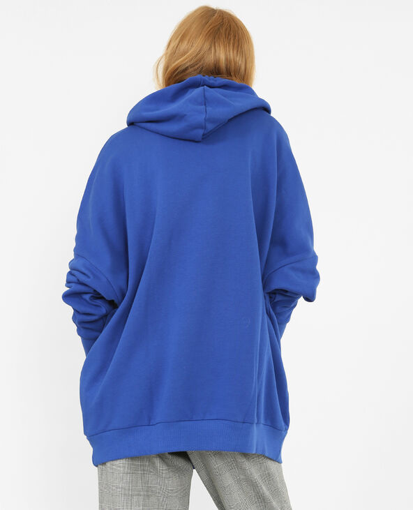 Long sweat à capuche bleu marine - Pimkie