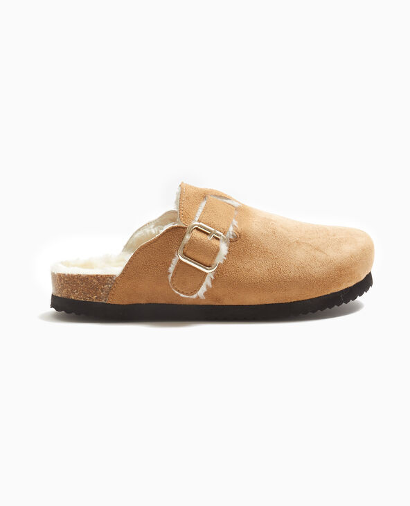 Mules sabots fourrées beige - Pimkie