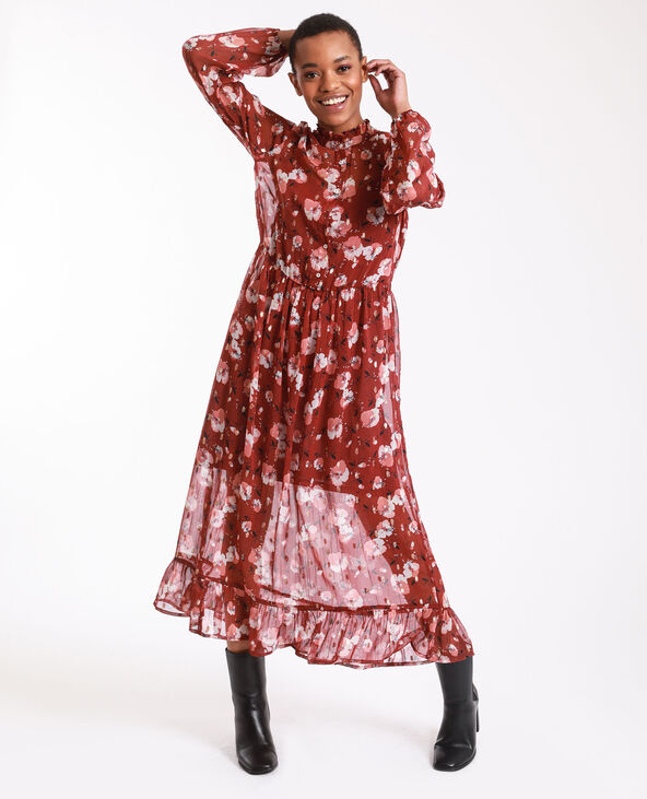 Robe longue à fleur best sale