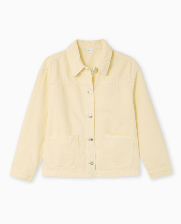 Surchemise en toile Jaune pâle - Pimkie