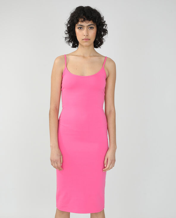 Robe longue moulante rose fuchsia - Pimkie