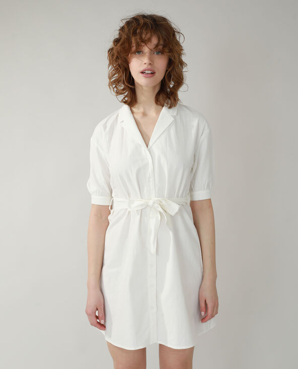 Robe chemise blanc - Pimkie