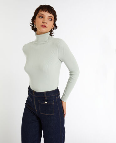 Pull col roulé chic femme