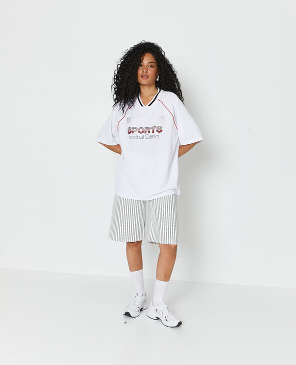 Maillot de foot oversize blanc - Pimkie