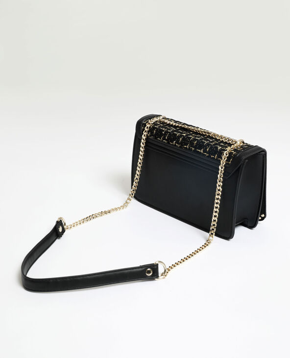 Sac en tweed noir - Pimkie