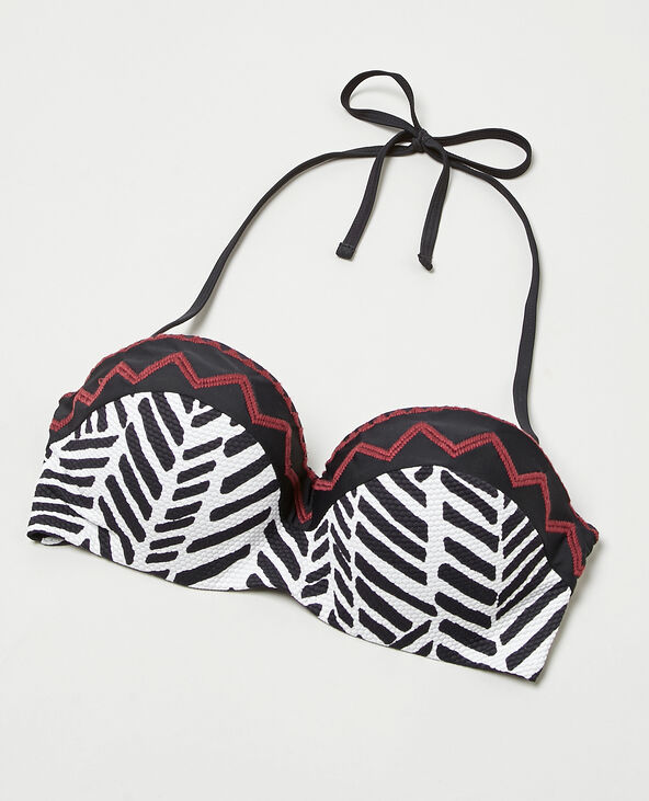 Haut de maillot de bain brode