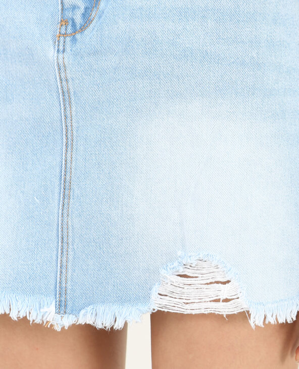 Jupe en jean bleu - Pimkie