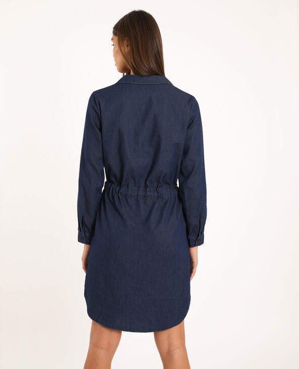 Robe chemise denim bleu - Pimkie