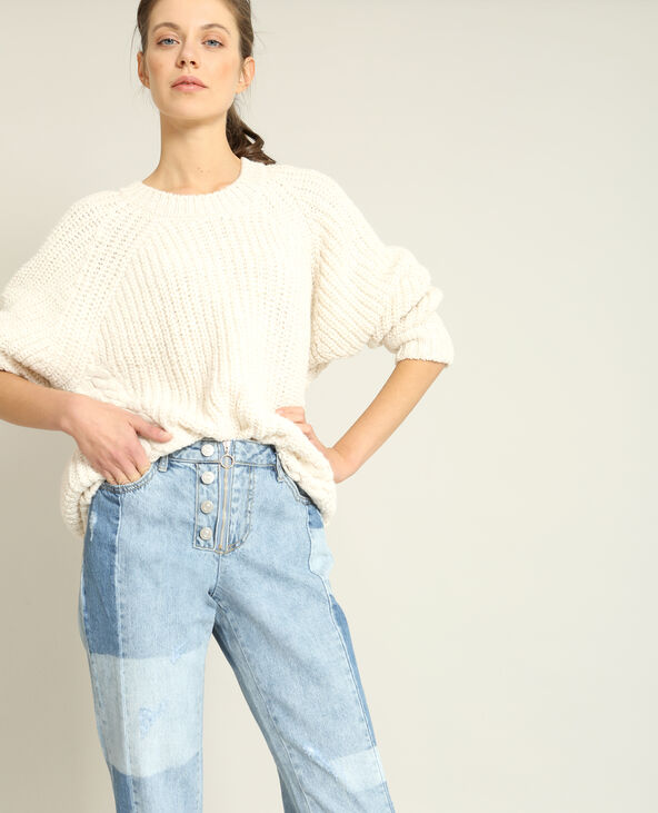 Pull torsadé beige - Pimkie
