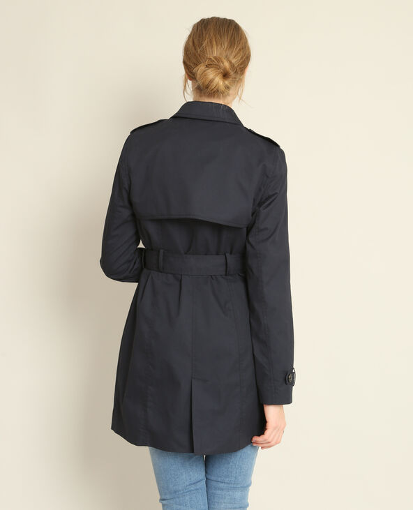 Trench noir court femme on sale