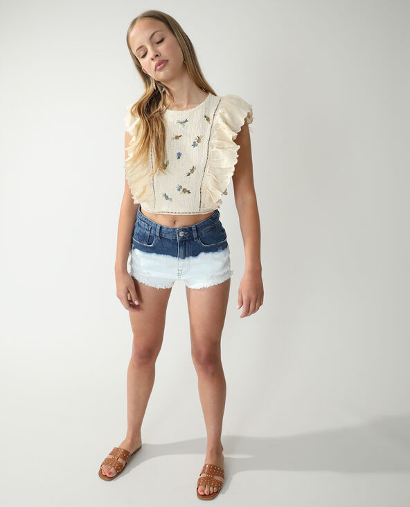 Top crochet taupe - Pimkie