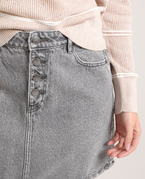 Jupe en jean noir - Pimkie