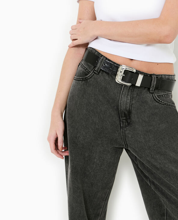 Jean large baggy taille basse noir - Pimkie