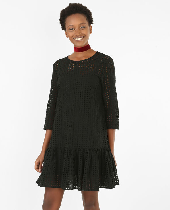 Robe guipure basque