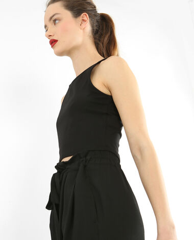 Cropped top sans manches noir - Pimkie