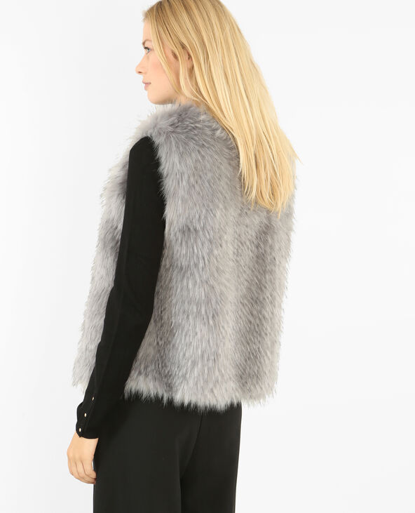 Gilet sans manche clearance femme fourrure