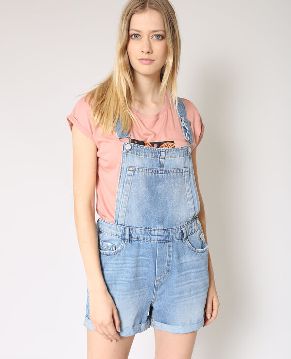 Salopette short bleu clair - Pimkie