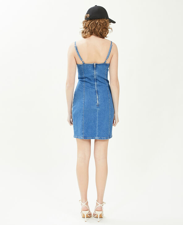 Robe courte en jean bleu - Pimkie