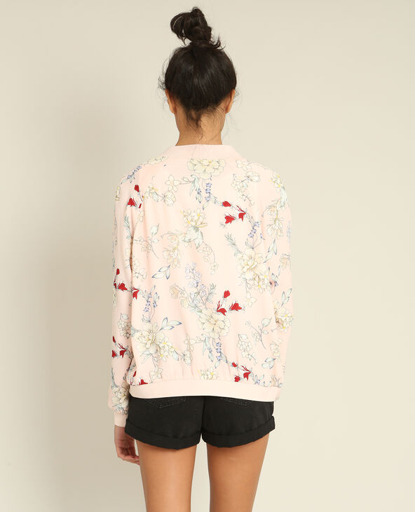 Bomber fleuri rose clair - Pimkie