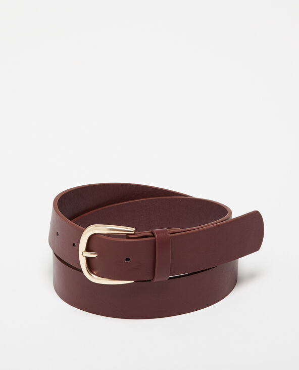 Ceinture large en simili cuir violet - Pimkie