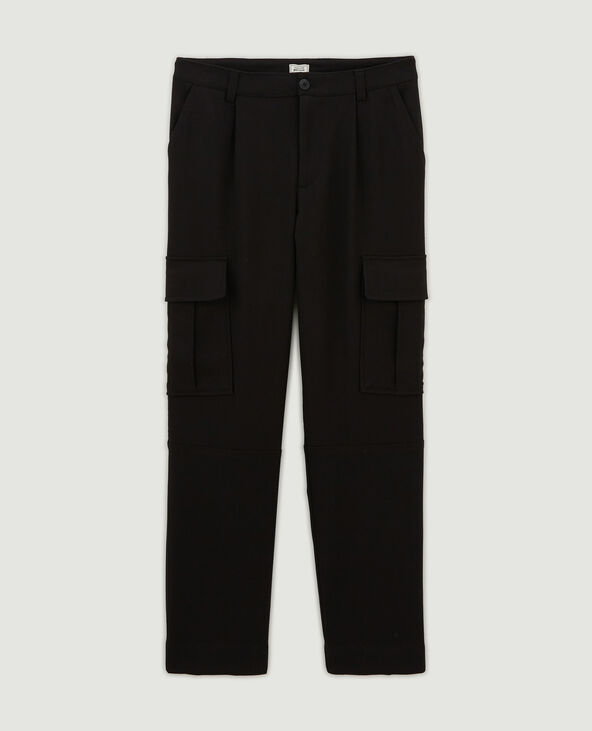 Pantalon cargo uni noir - Pimkie