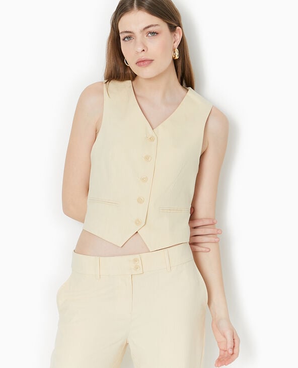 Gilet de barman beige - Pimkie