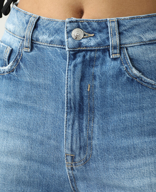 Bermuda en jean high waist bleu - Pimkie