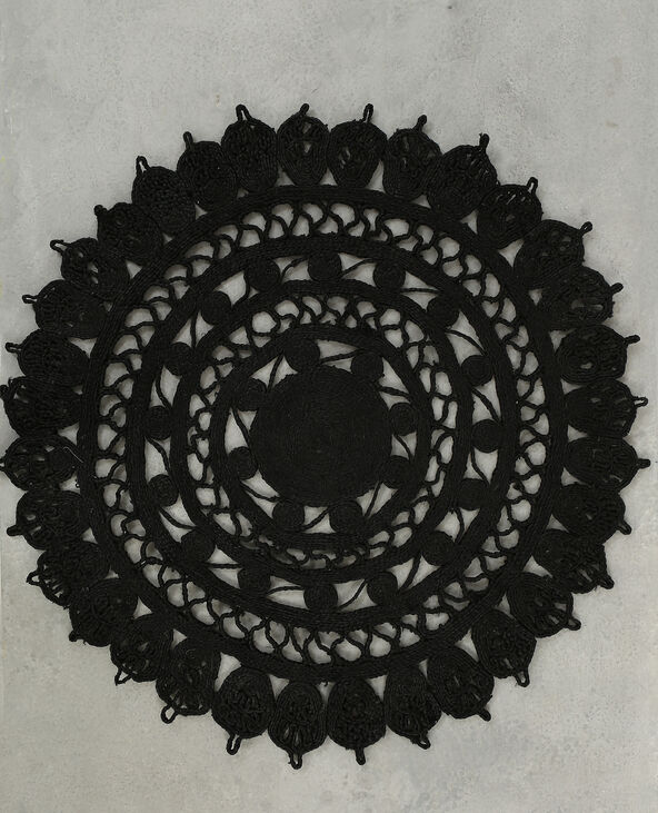 Grand tapis mandala noir - Pimkie