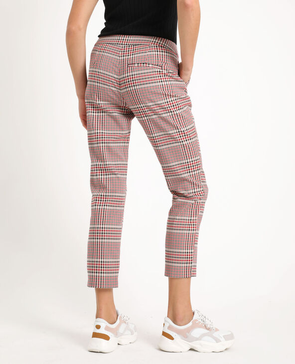 Pantalon cigarette a carreaux outlet