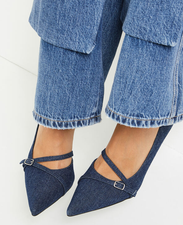 Escarpins en jean bouts pointus Pimkie