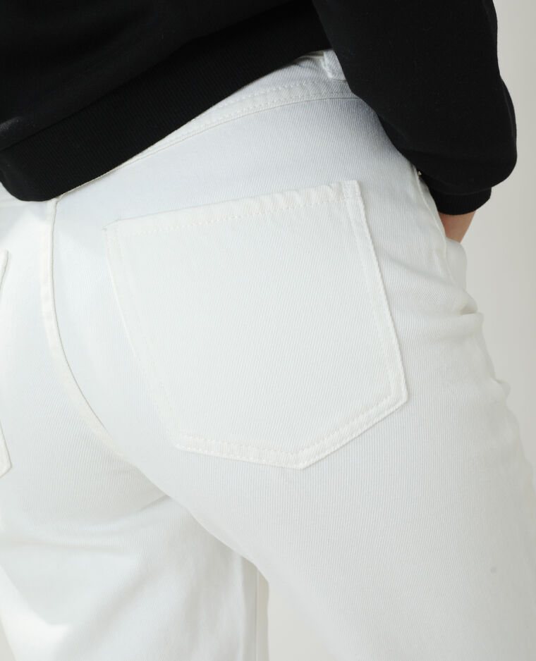 Jean straight taille haute blanc - Pimkie
