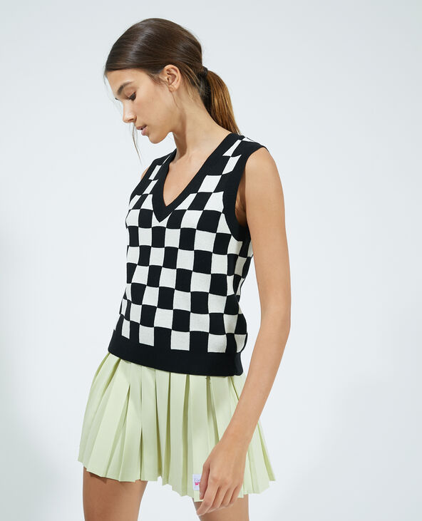 Pull fin sans manche noir - Pimkie