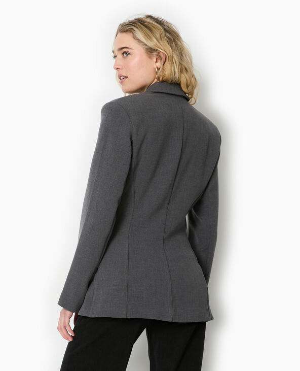 Veste blazer cintrée gris - Pimkie