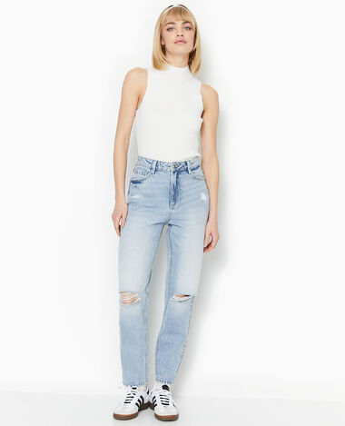 Jean noir hot sale troué femme