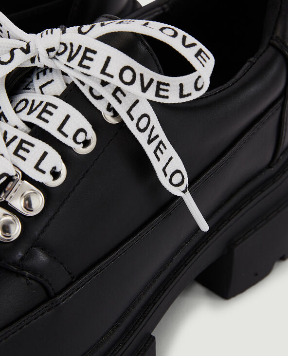 Derbies semelles crantées noir - Pimkie